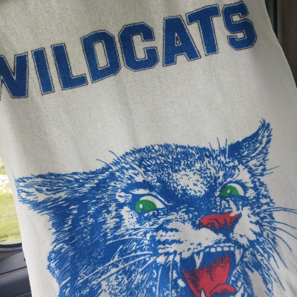 2 BAD AZZ Wildcats Beach Towels UK University Of Kentucky VINTAGE - Picture 4 of 7